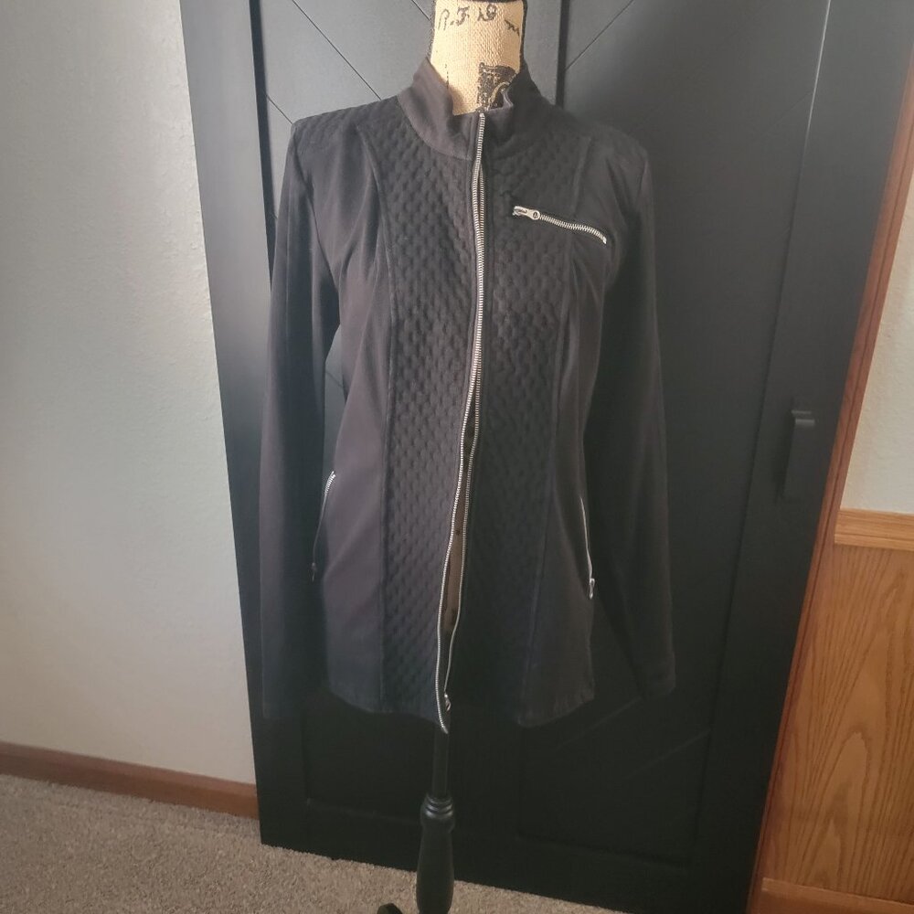 Liverpool Black Zip Front Jacket size XL